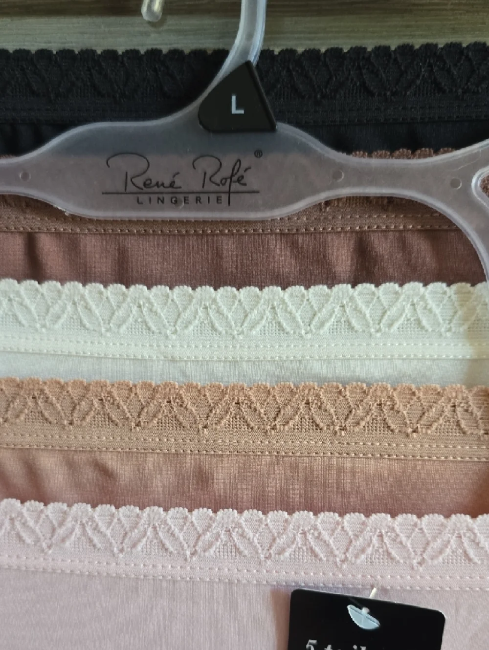 Rene Rofe 5-Pack Tailored Briefs - Pink, Cream, Tan, Brown, Black
